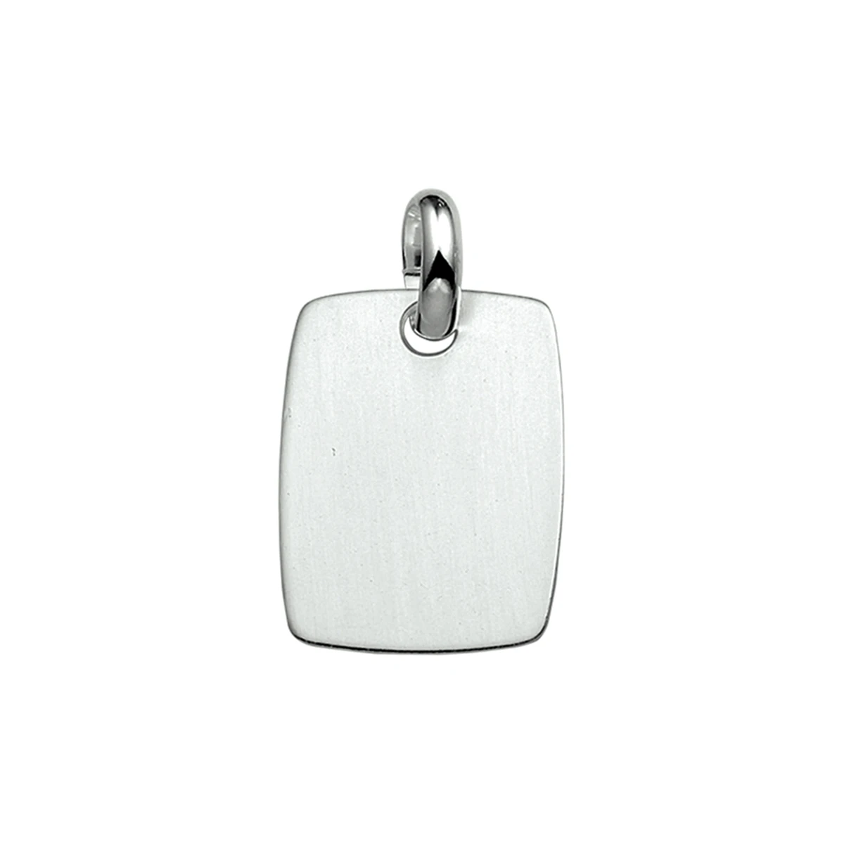 graveerhanger poli/mat zilver wit