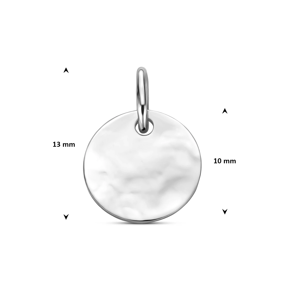 graveerhanger rond 10 mm zilver gerhodineerd