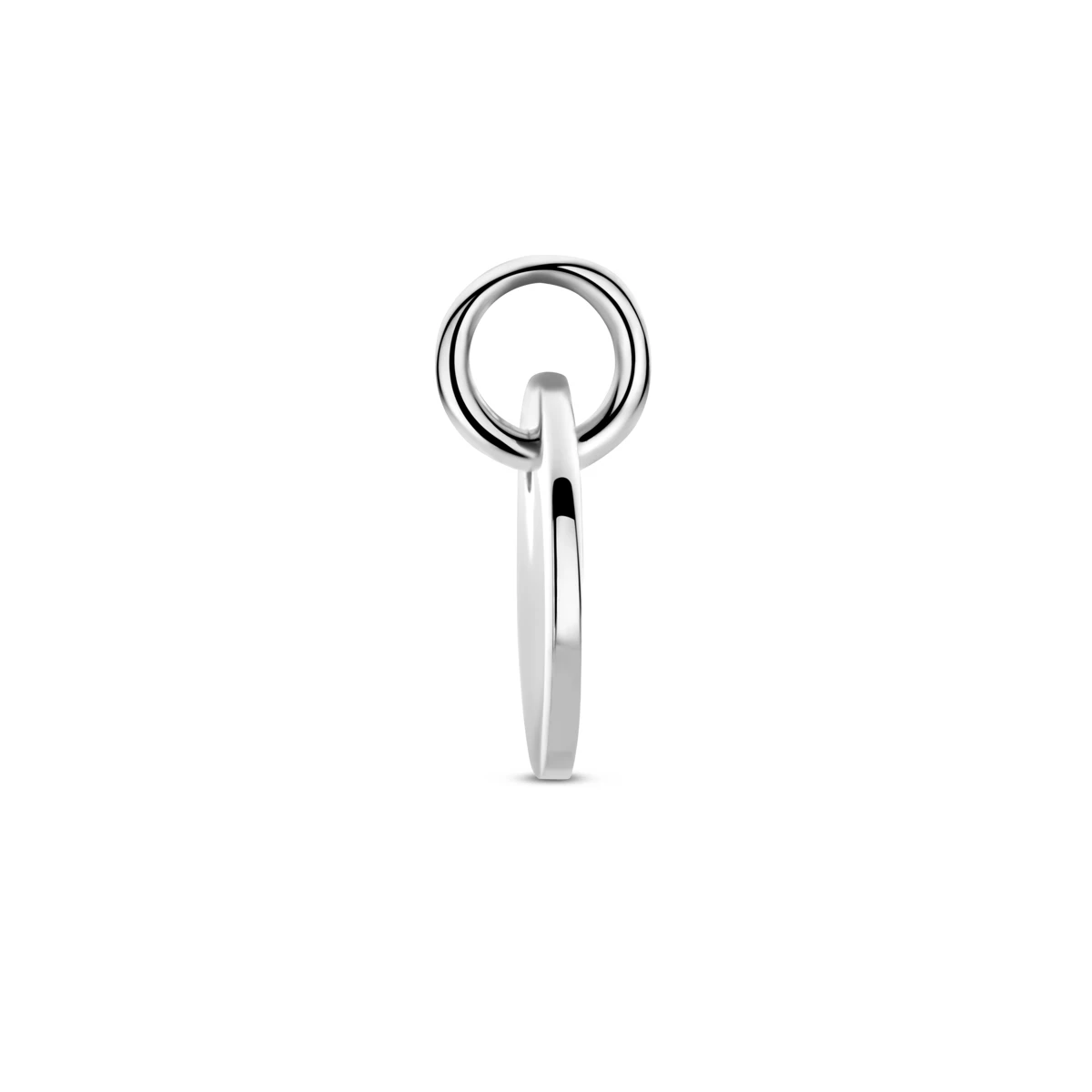graveerhanger rond zilver gerhodineerd