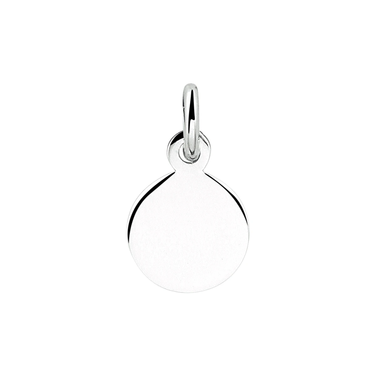 graveerhanger rond zilver gerhodineerd