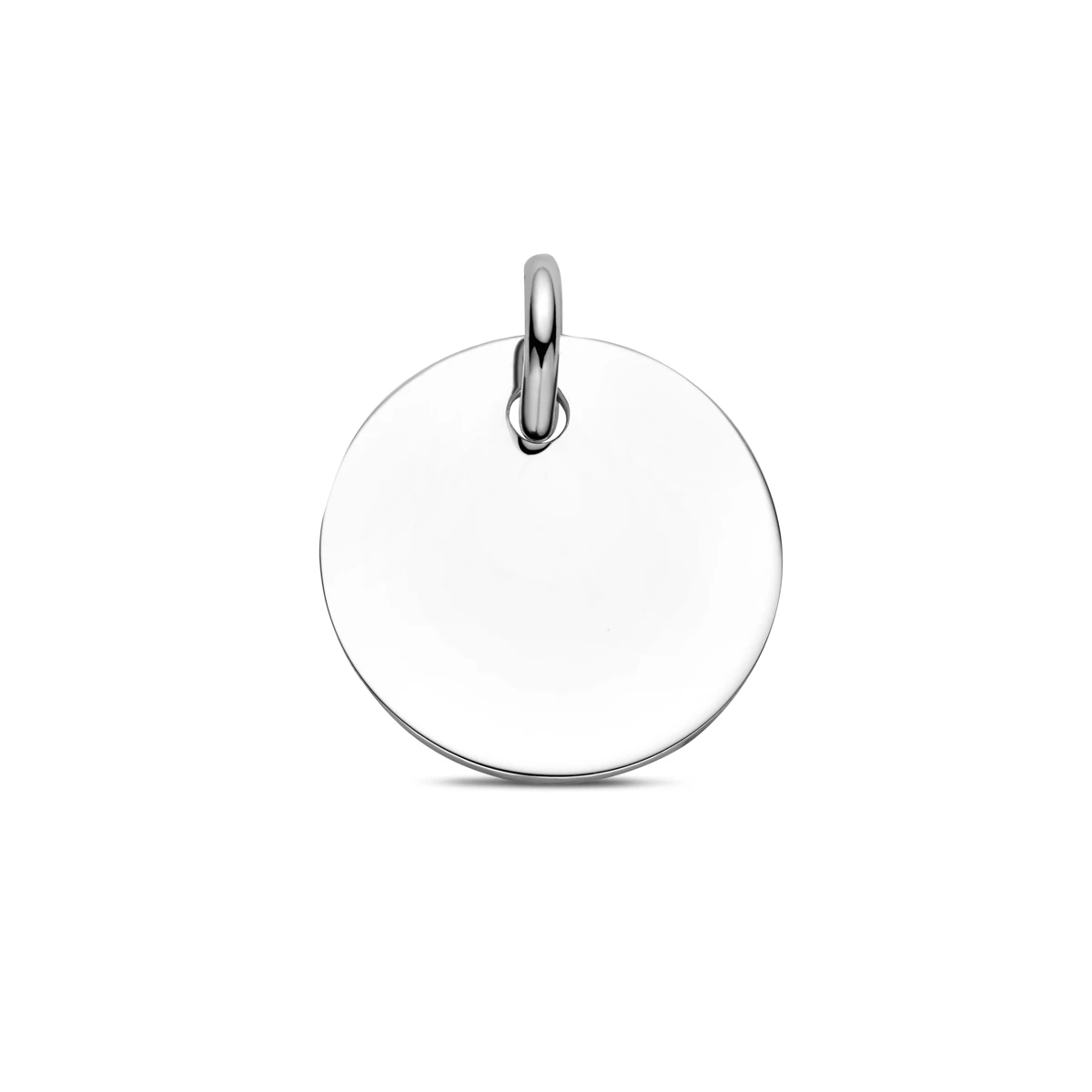 graveerhanger rond zilver gerhodineerd
