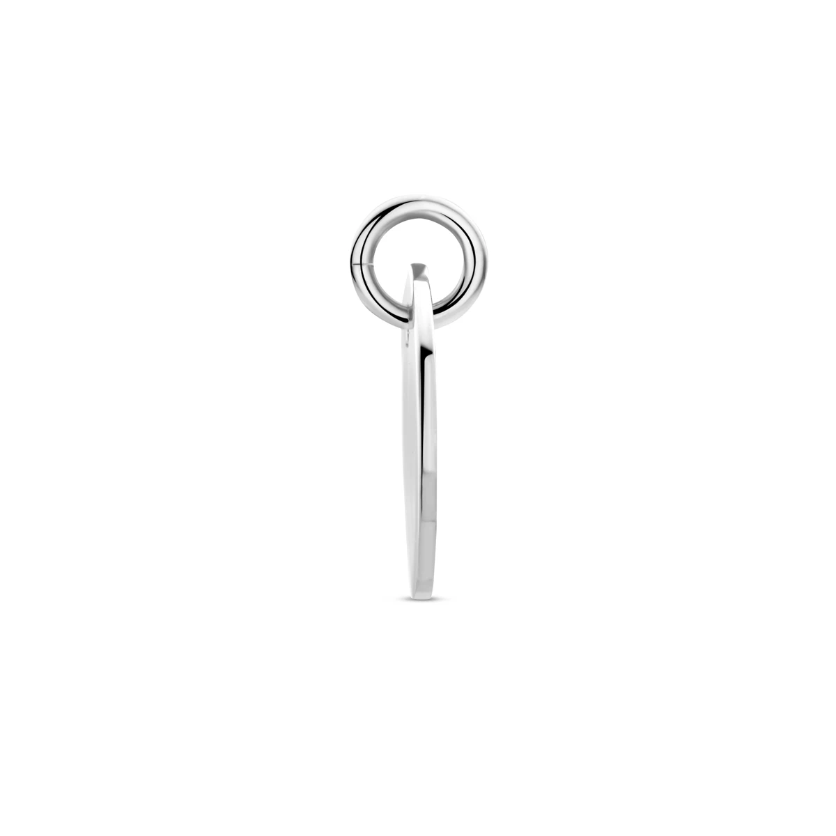 graveerhanger rond zilver gerhodineerd