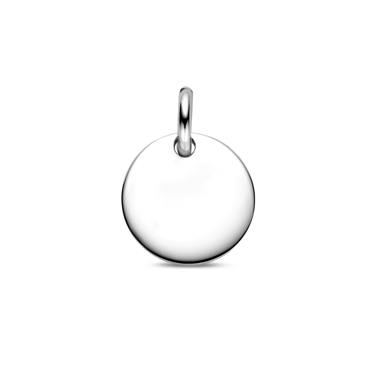 graveerhanger rond zilver gerhodineerd