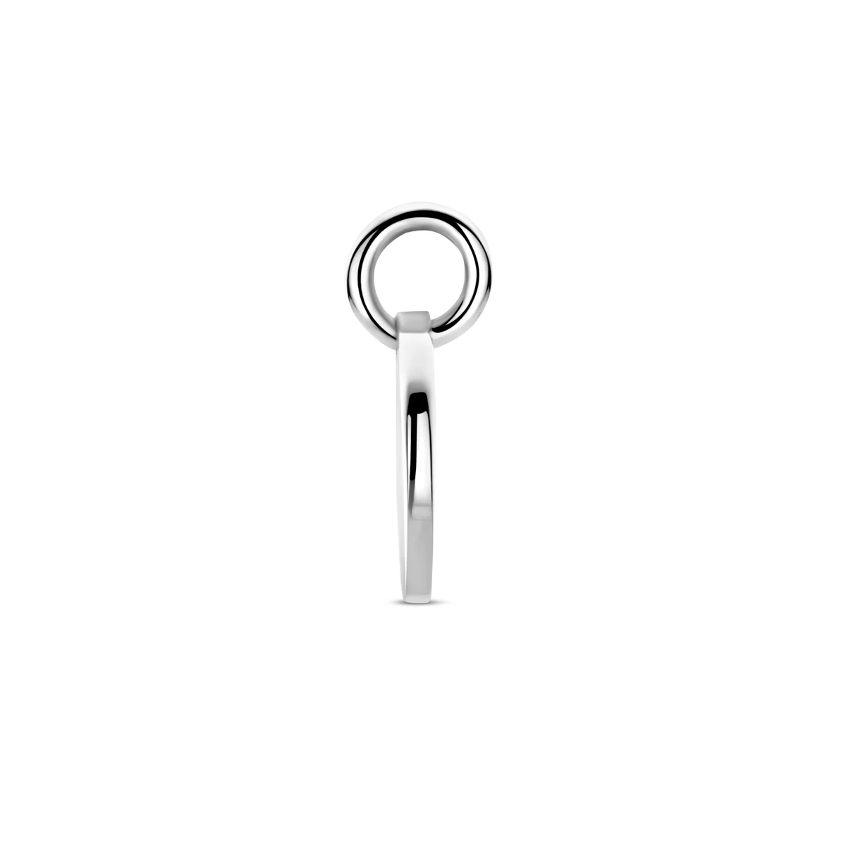 graveerhanger rond zilver gerhodineerd