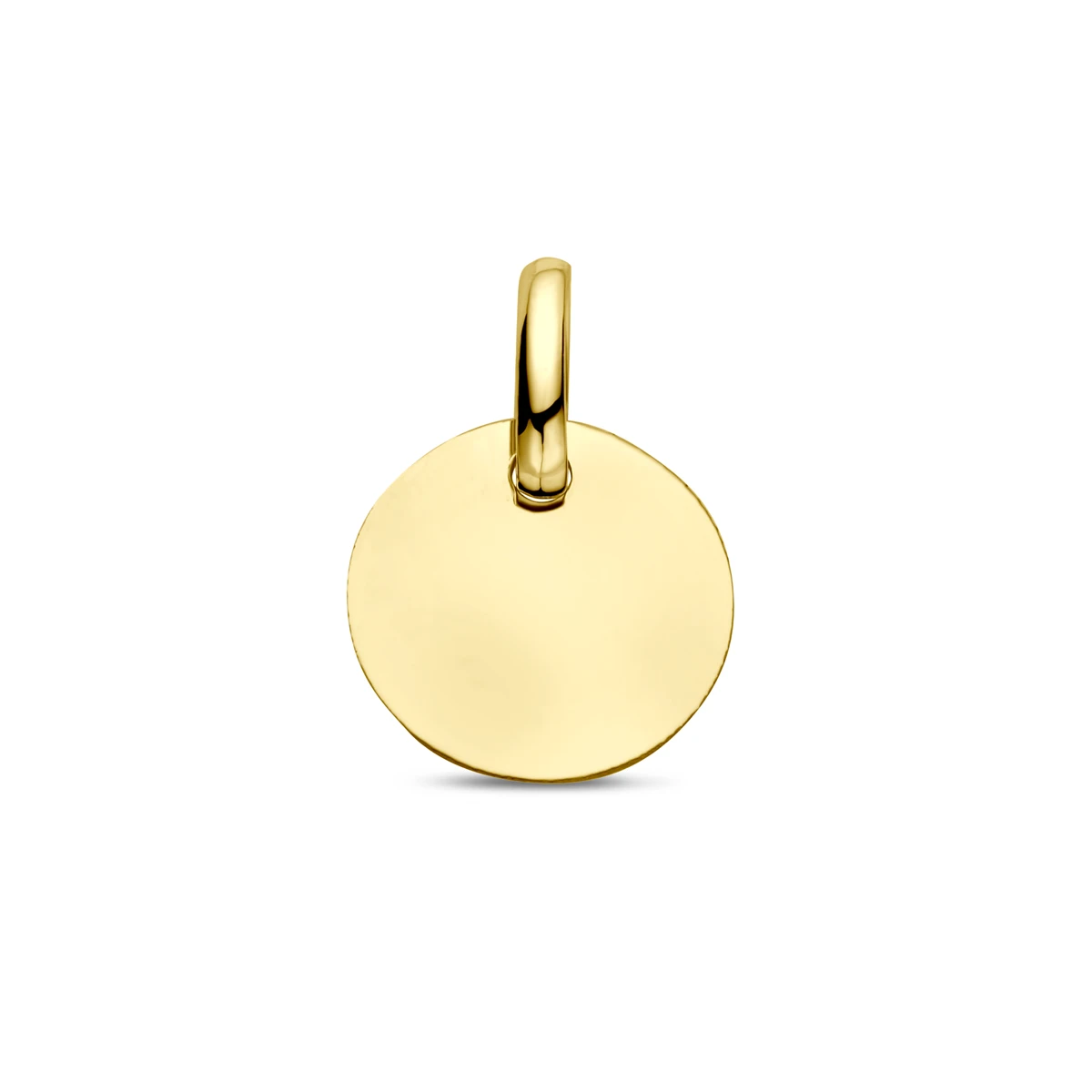 graveerhanger rondje 14K geelgoud