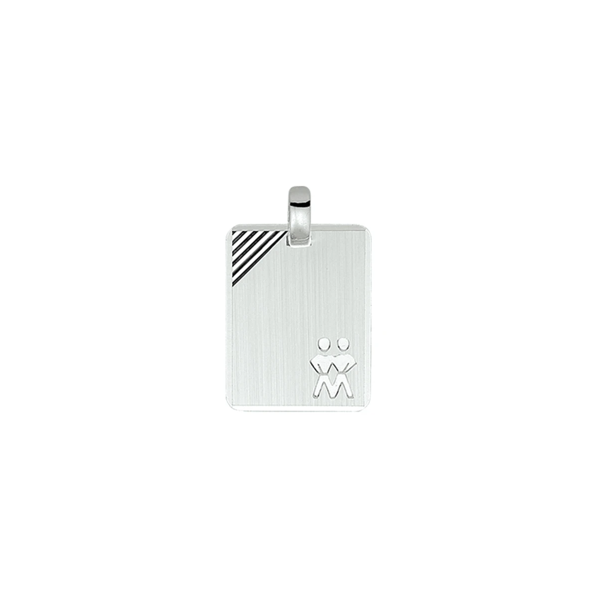 graveerhanger sterrenbeeld gediamanteerd zilver gerhodineerd