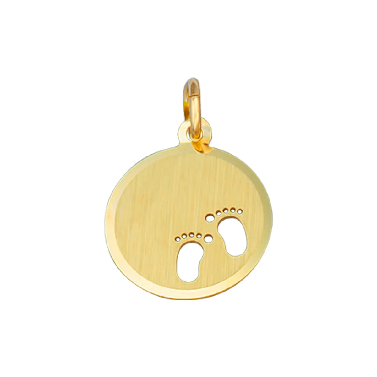graveerhanger voeten poli/mat 14K geelgoud