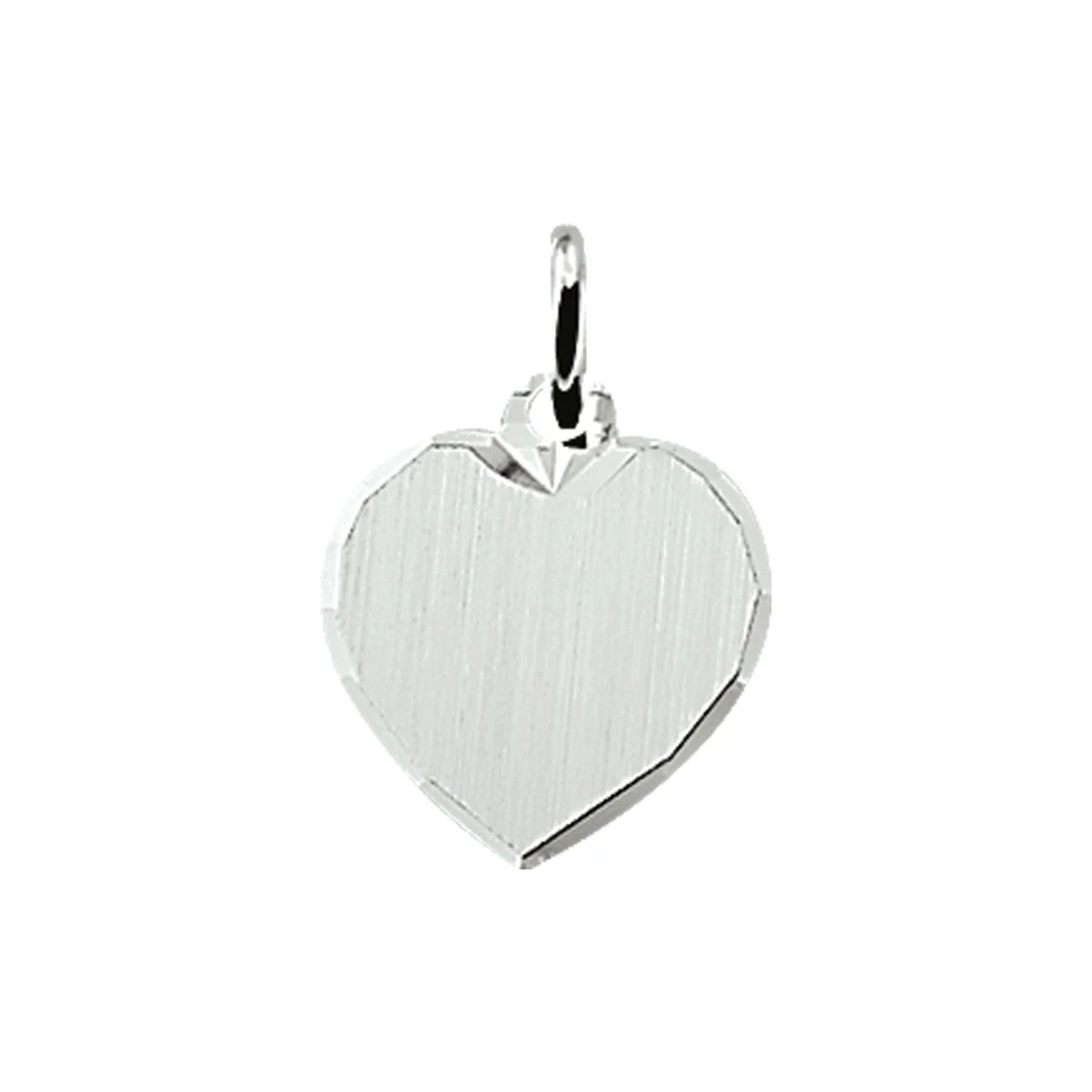 graveerhartje gediamanteerd zilver wit