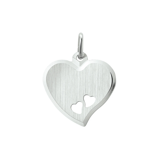 graveerhartje gediamanteerd zilver wit