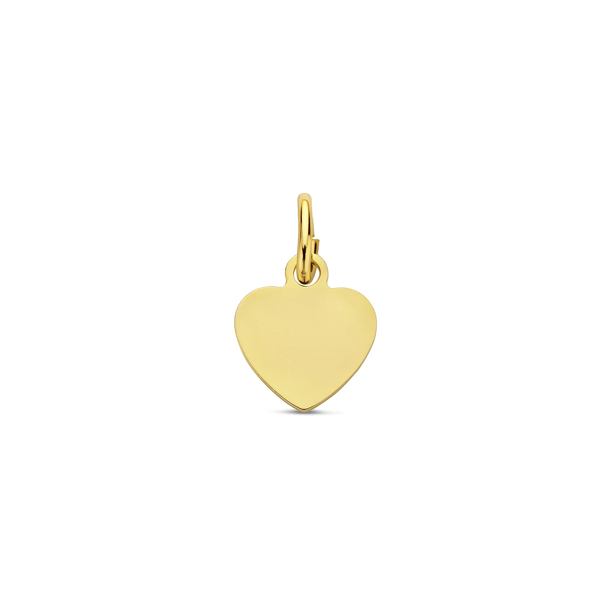 graveerhanger hartje 7,5 mm 14K geelgoud