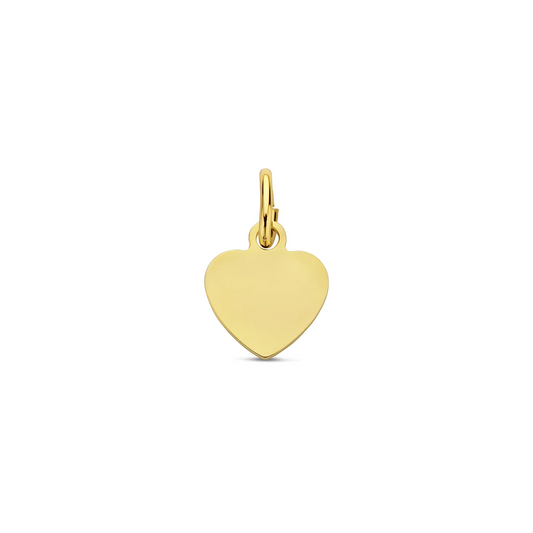 graveerhanger hartje 7,5 mm 14K geelgoud