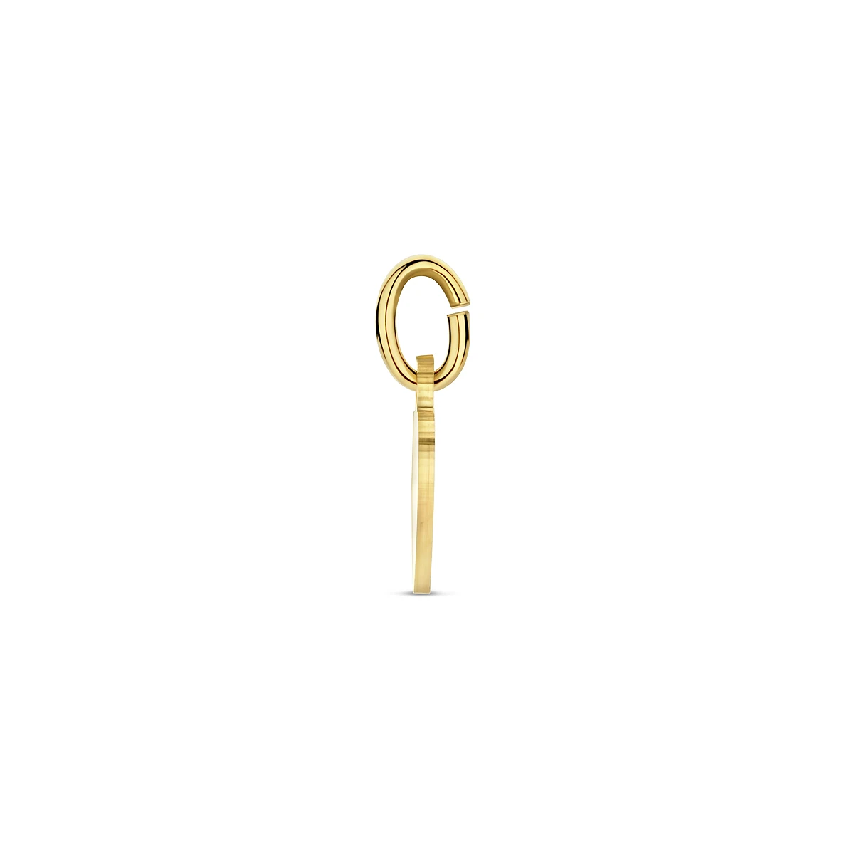 graveerhanger hartje 7,5 mm 14K geelgoud