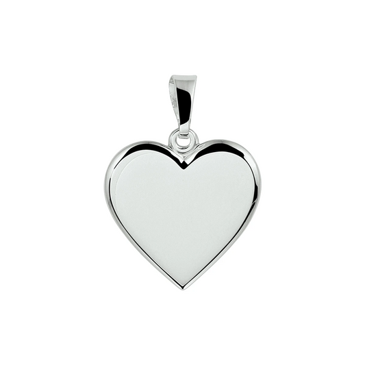 graveerhartje zilver gerhodineerd