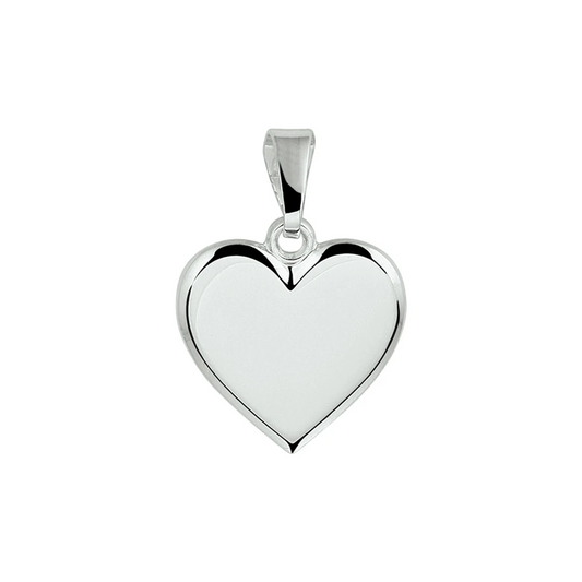 graveerhartje zilver gerhodineerd