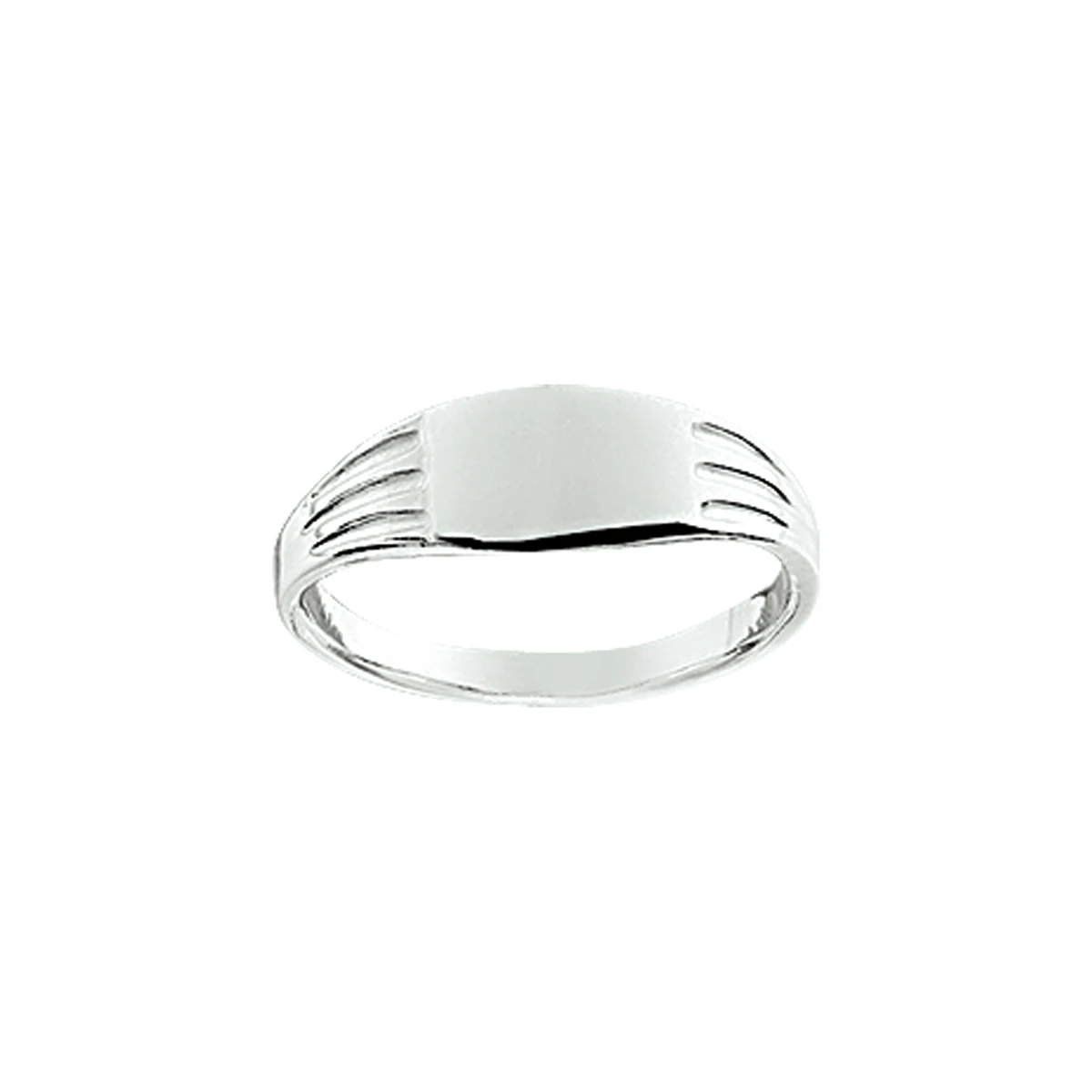 graveerring massief zilver wit