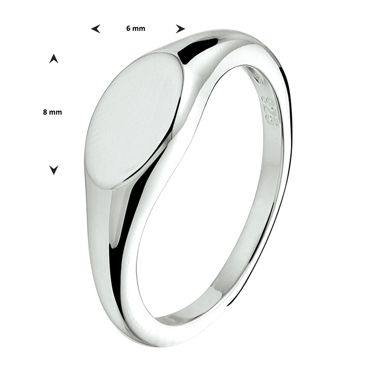 graveerring zilver gerhodineerd