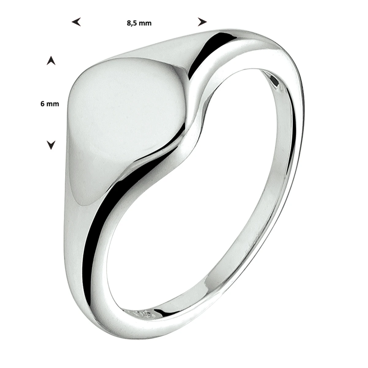 graveerring zilver gerhodineerd