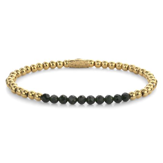 Green Glam Rocks Meets Yellowgold - 4mm M