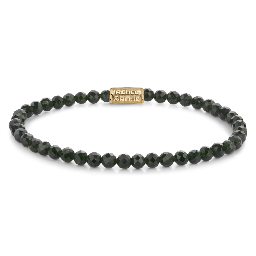 Green Glam Rocks gold-coloured - 4mm M