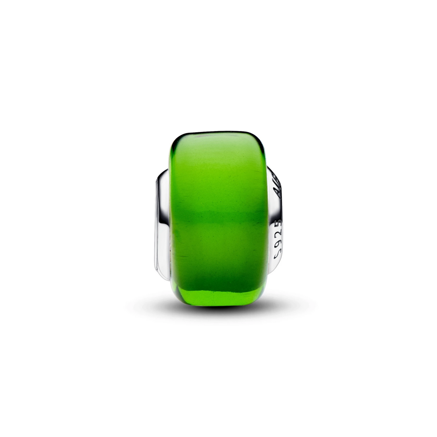 Groene minibedel van muranoglas