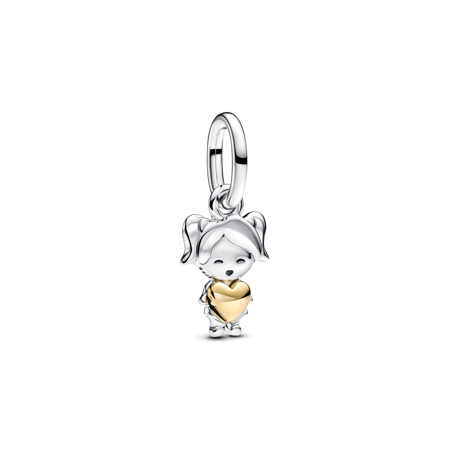 Hangende bedel met happy girl