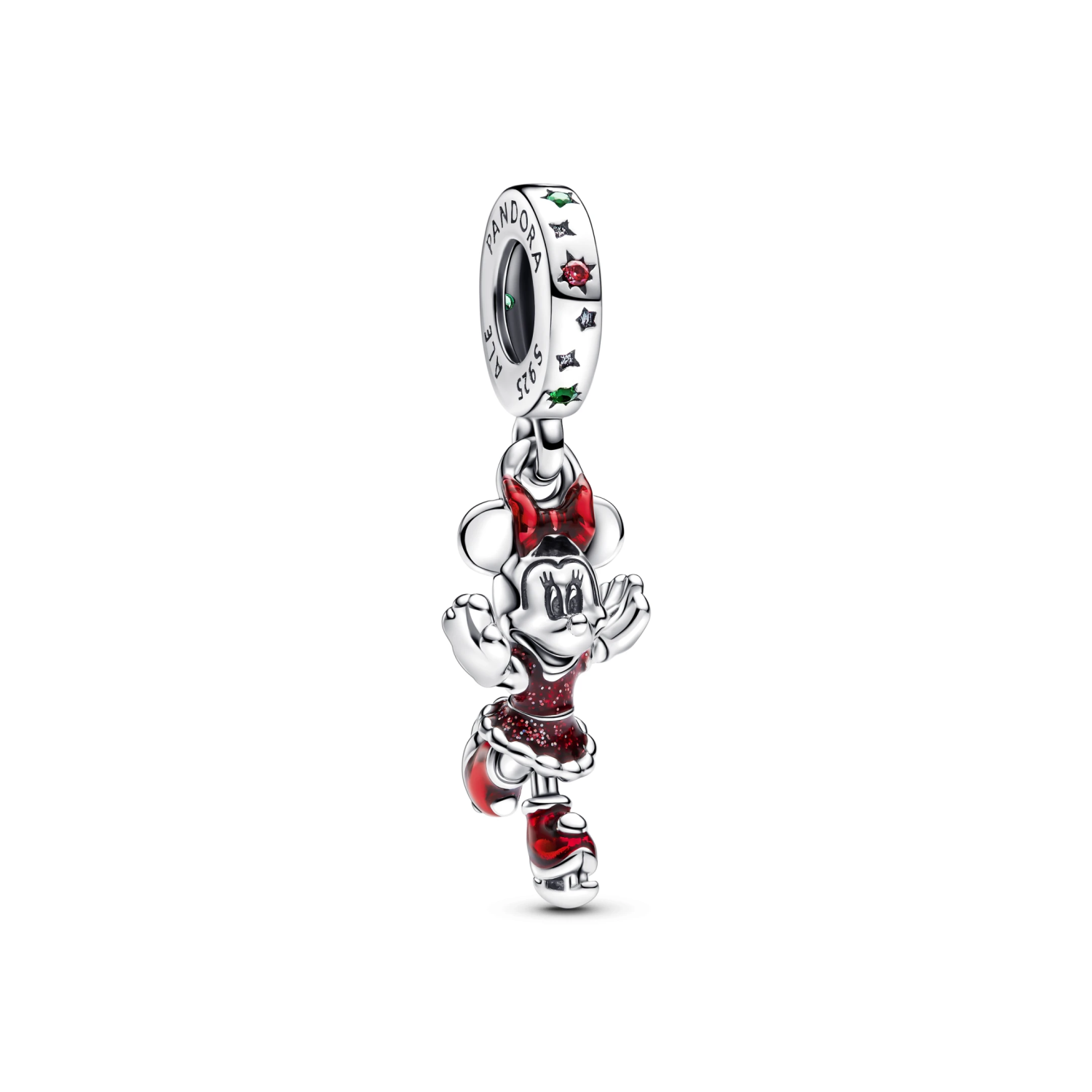 Hangende bedel met schaatsende Minnie Mouse