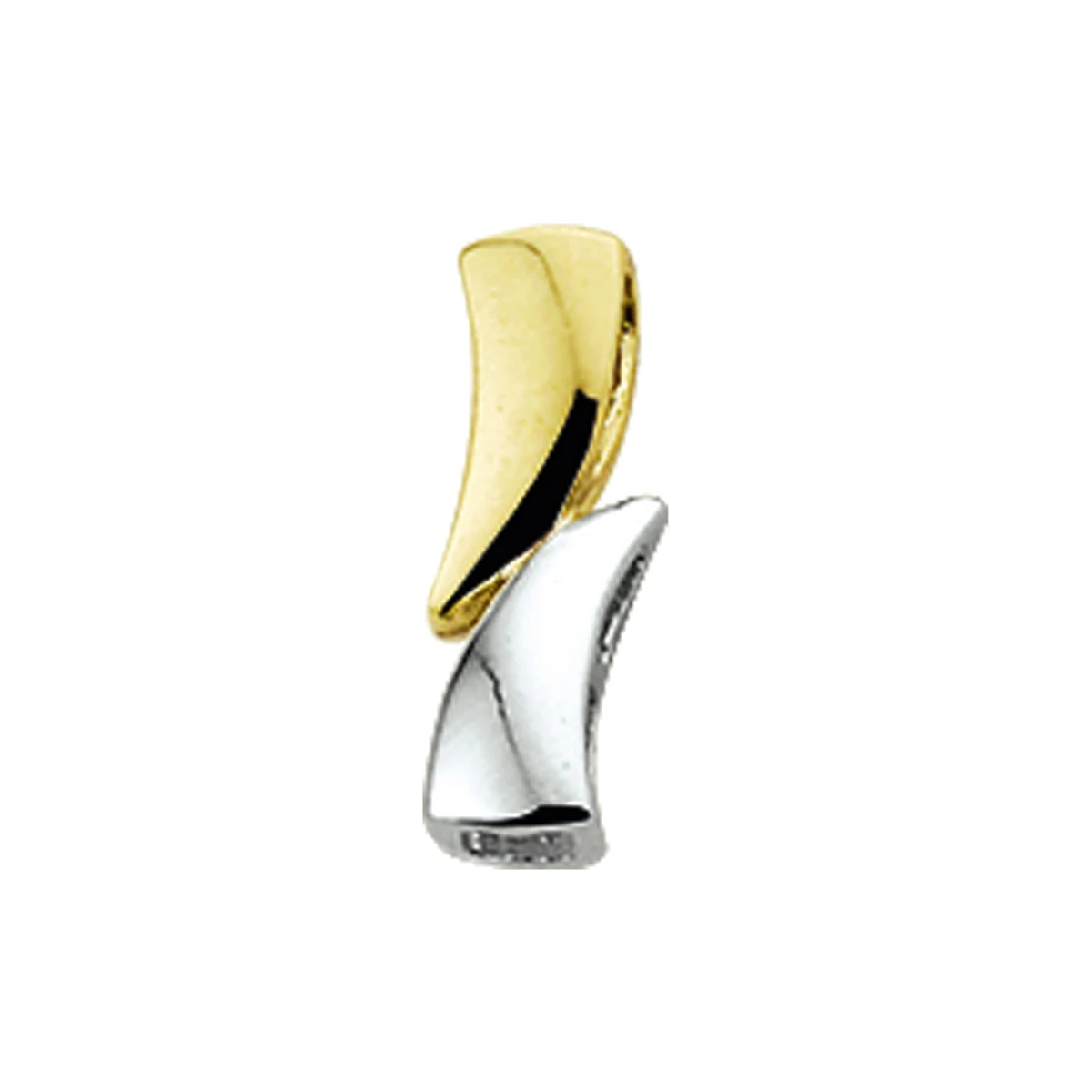 hanger 14K bicolor goud geel/wit