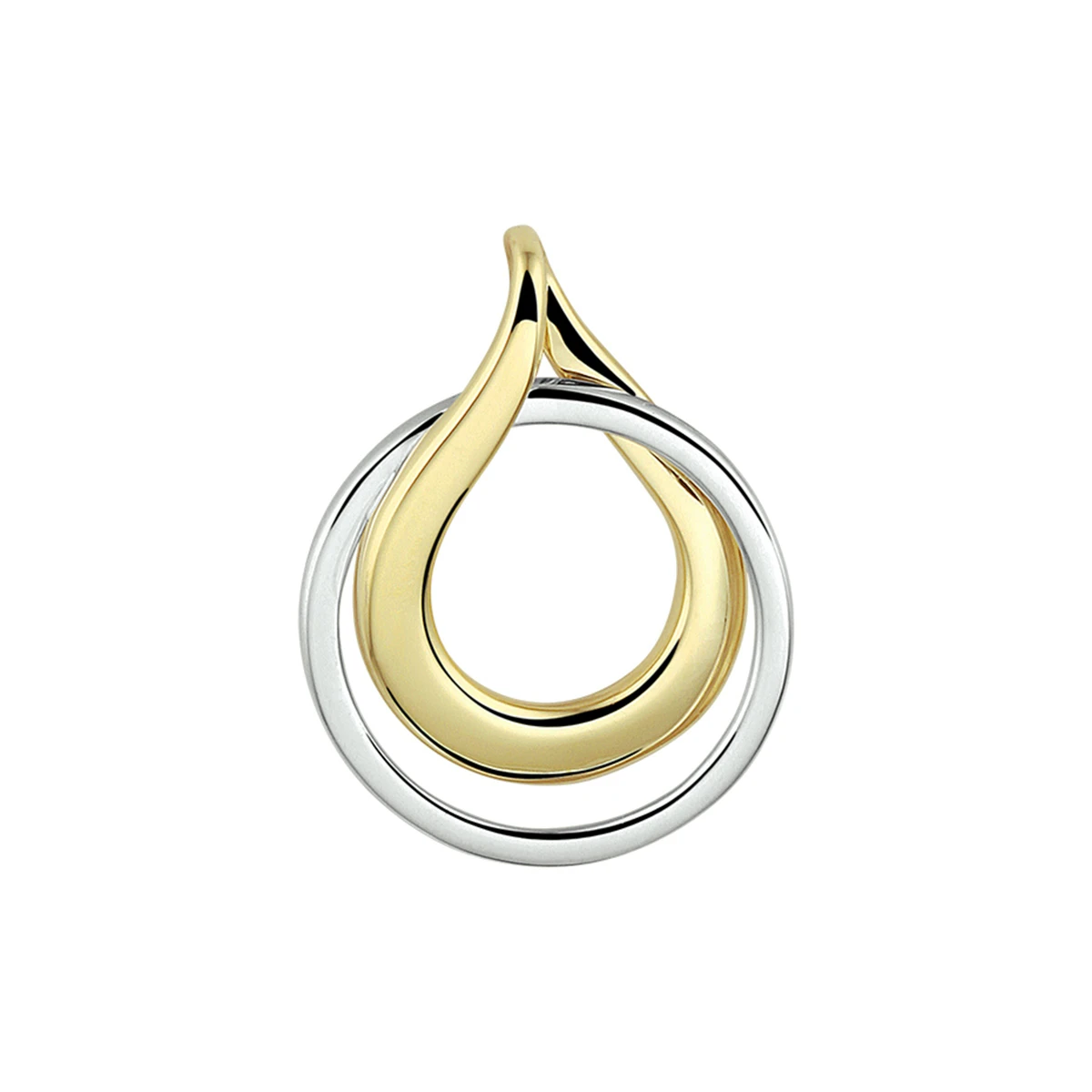 hanger 14K bicolor goud geel/wit