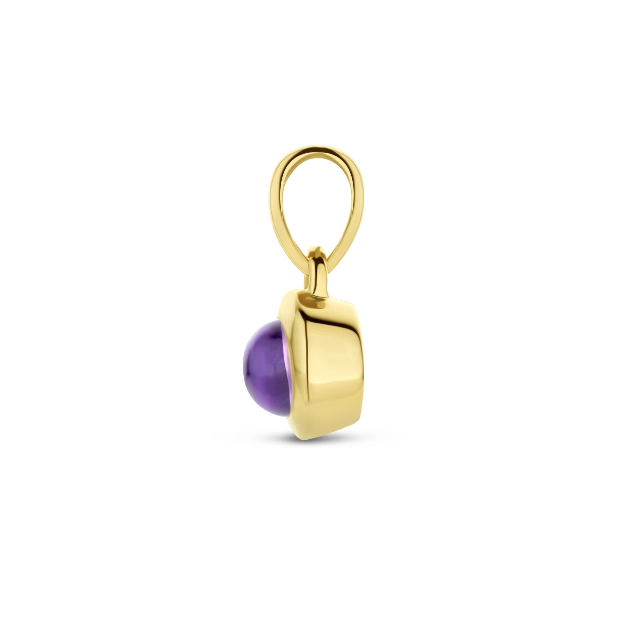 hanger amethist 14K geelgoud