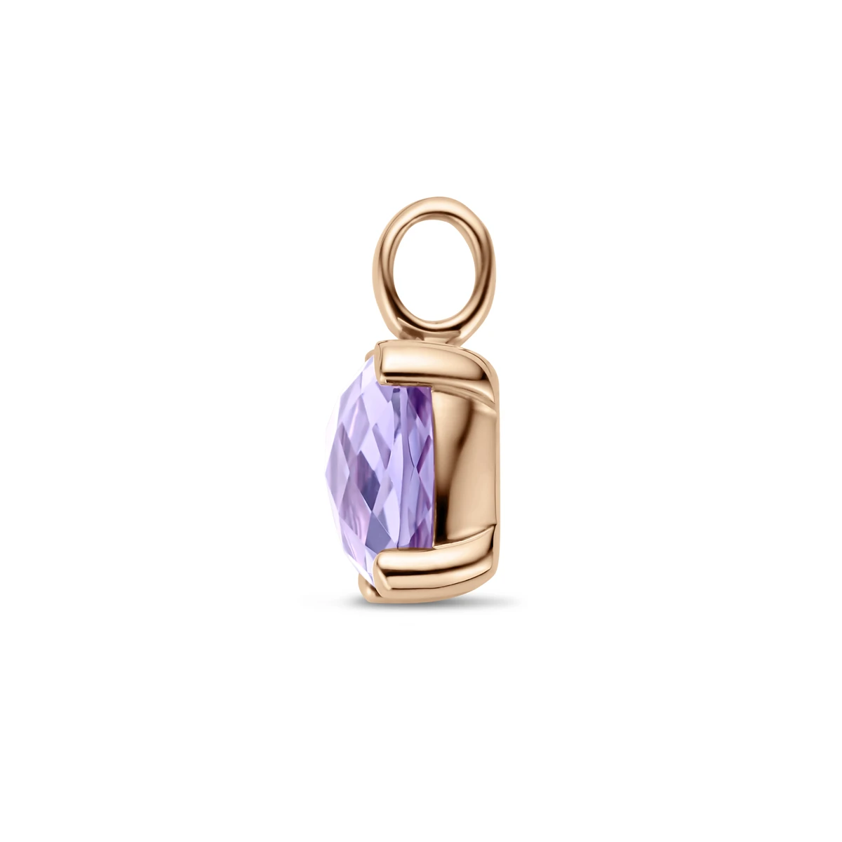 hanger amethist 14K roségoud