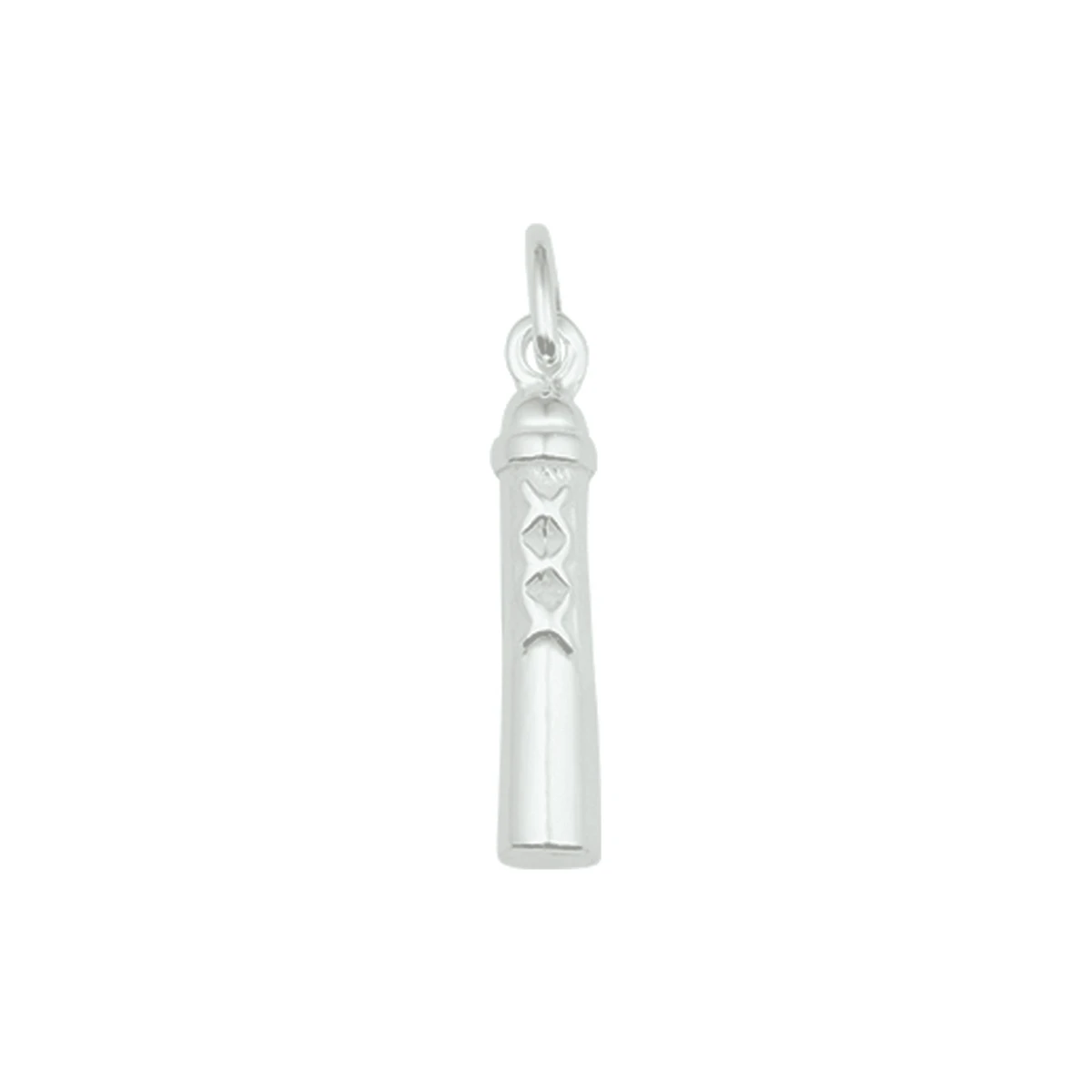 hanger amsterdammertje zilver wit