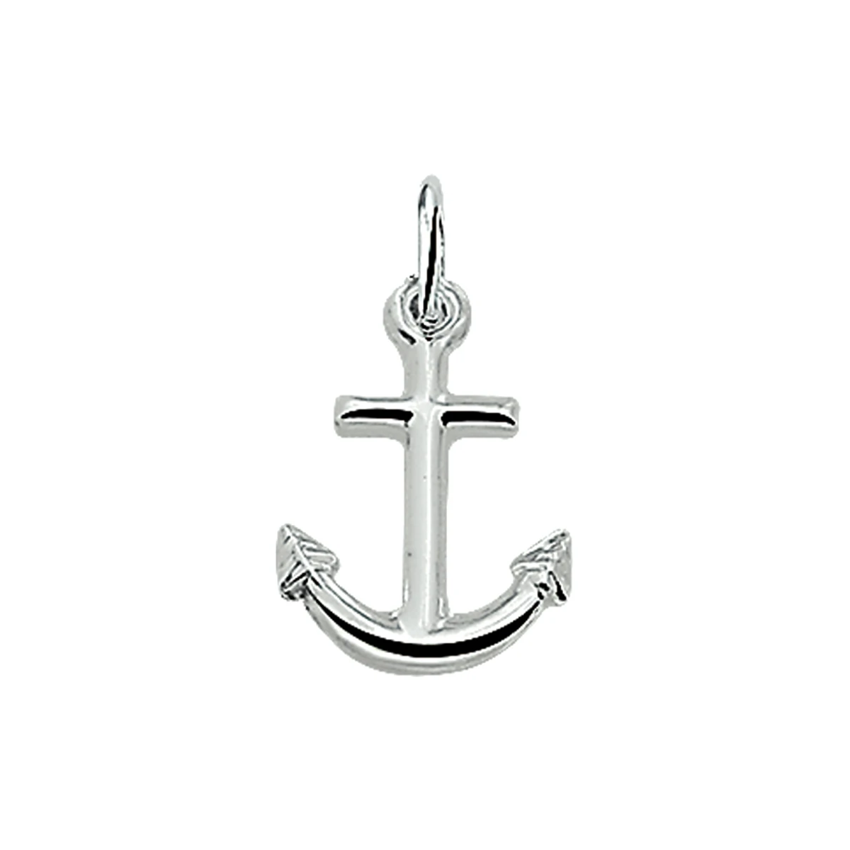hanger anker zilver wit