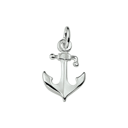 hanger anker zilver wit