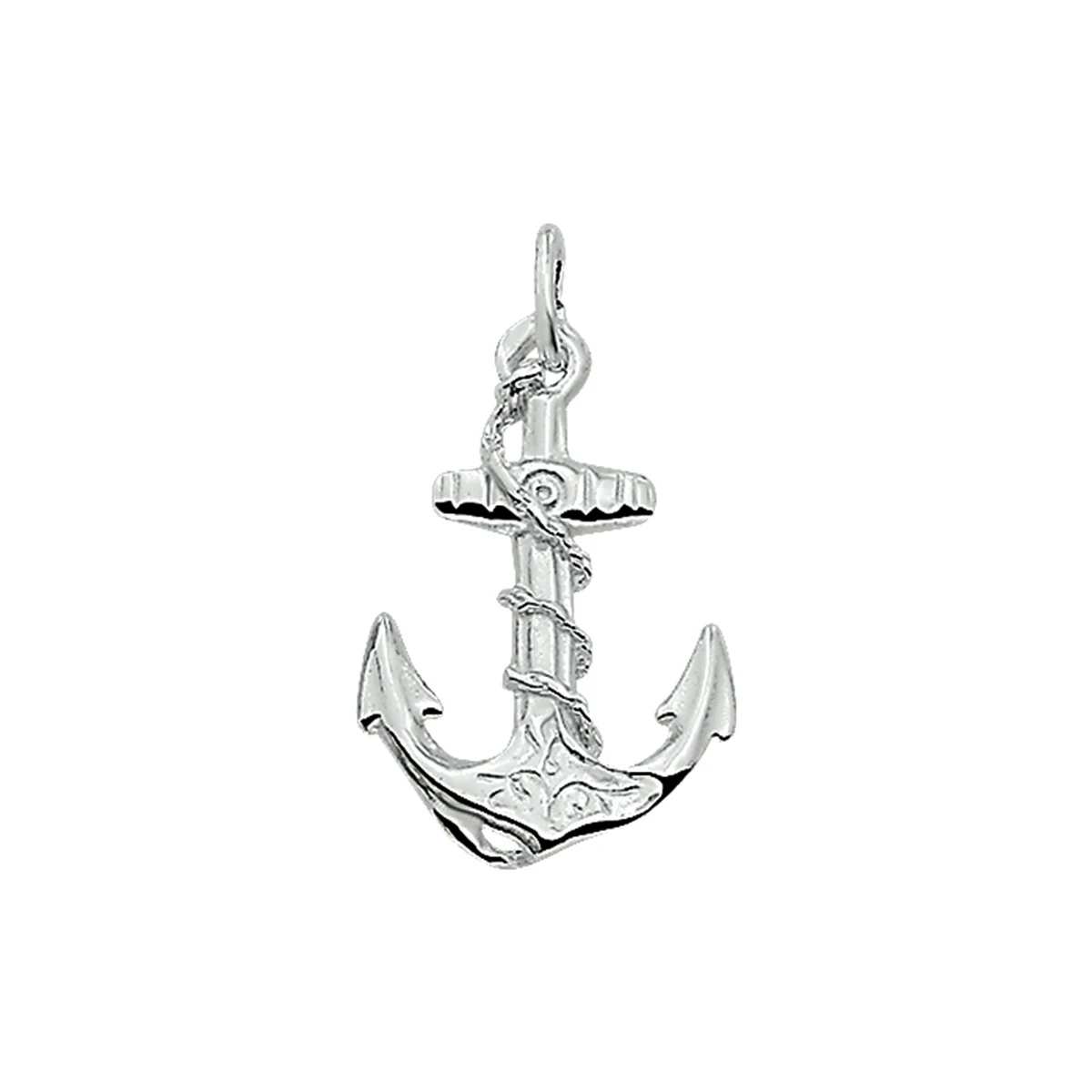 hanger anker zilver wit