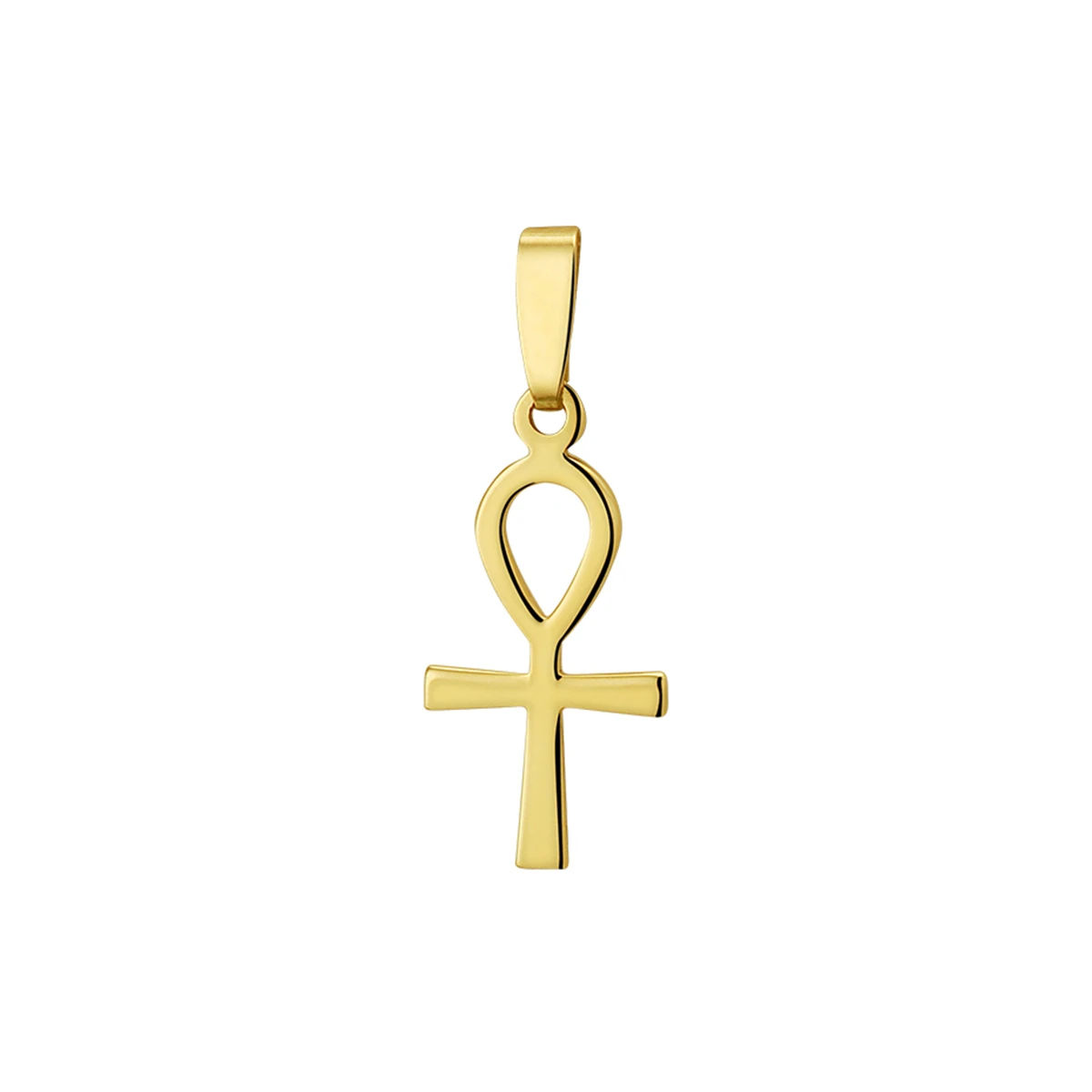 hanger ankh kruis 20 mm 14K geelgoud
