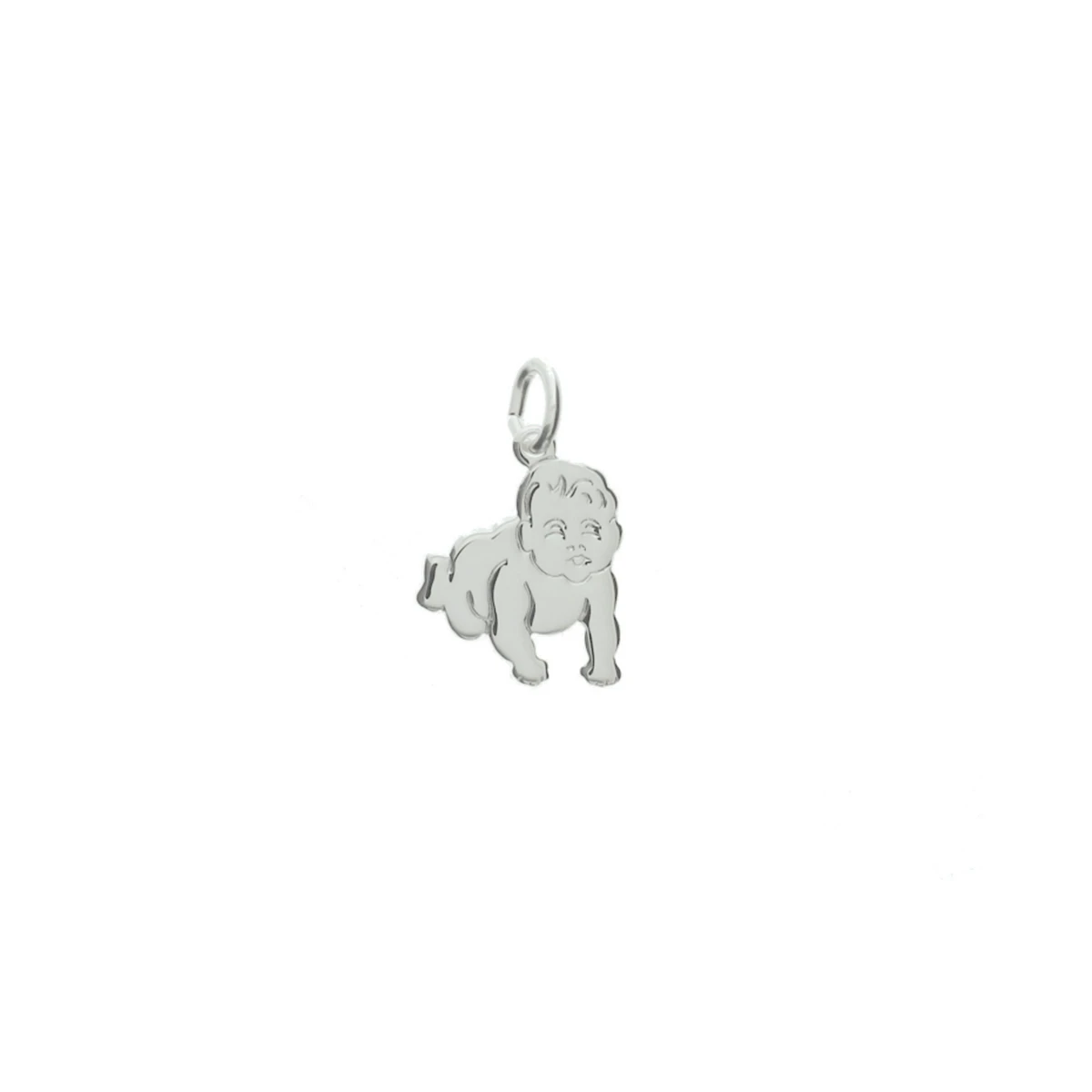 hanger baby zilver gerhodineerd