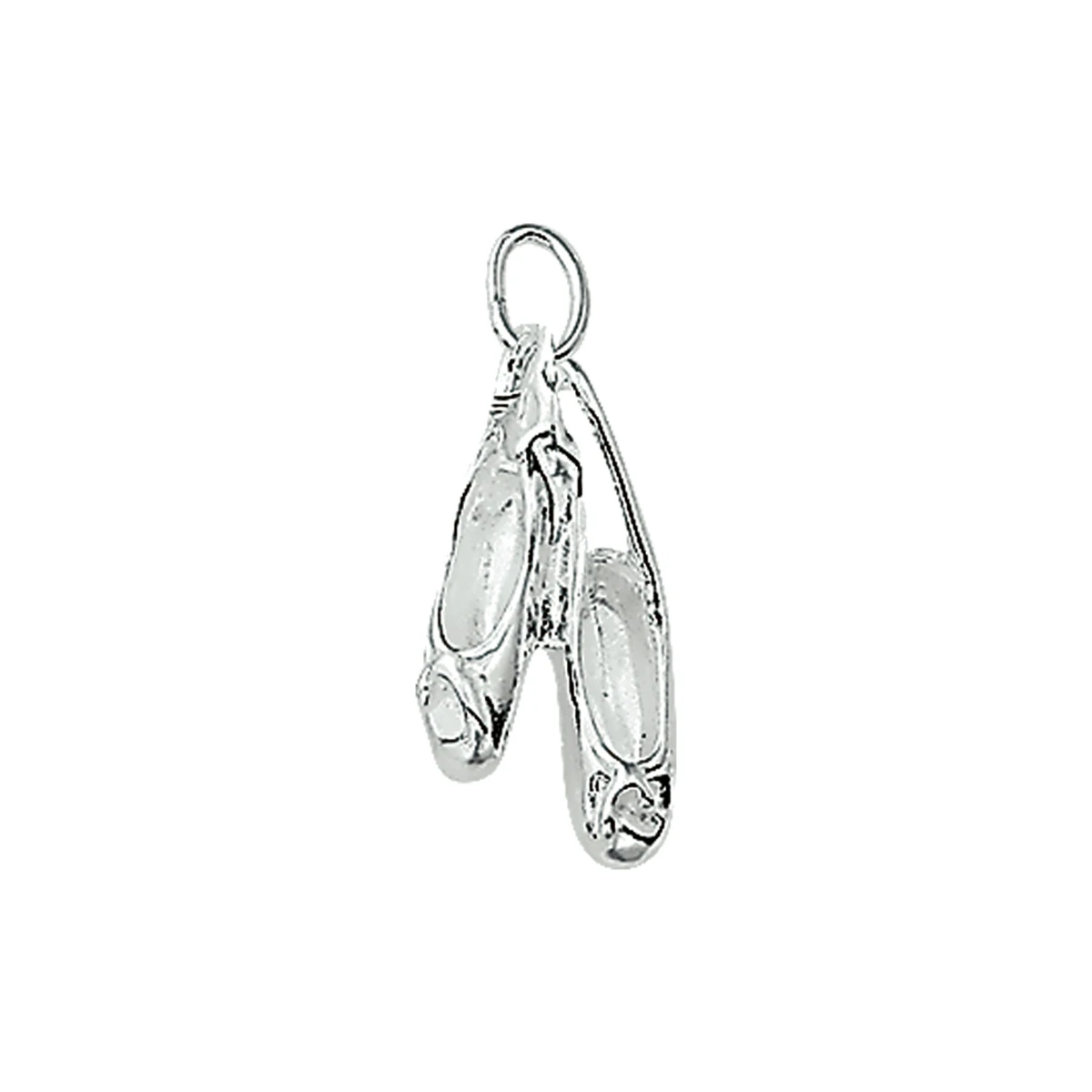 hanger balletschoenen zilver wit