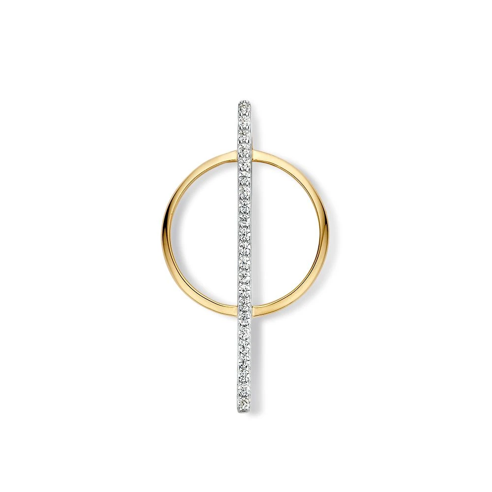 Hanger bicolor zirkonia
