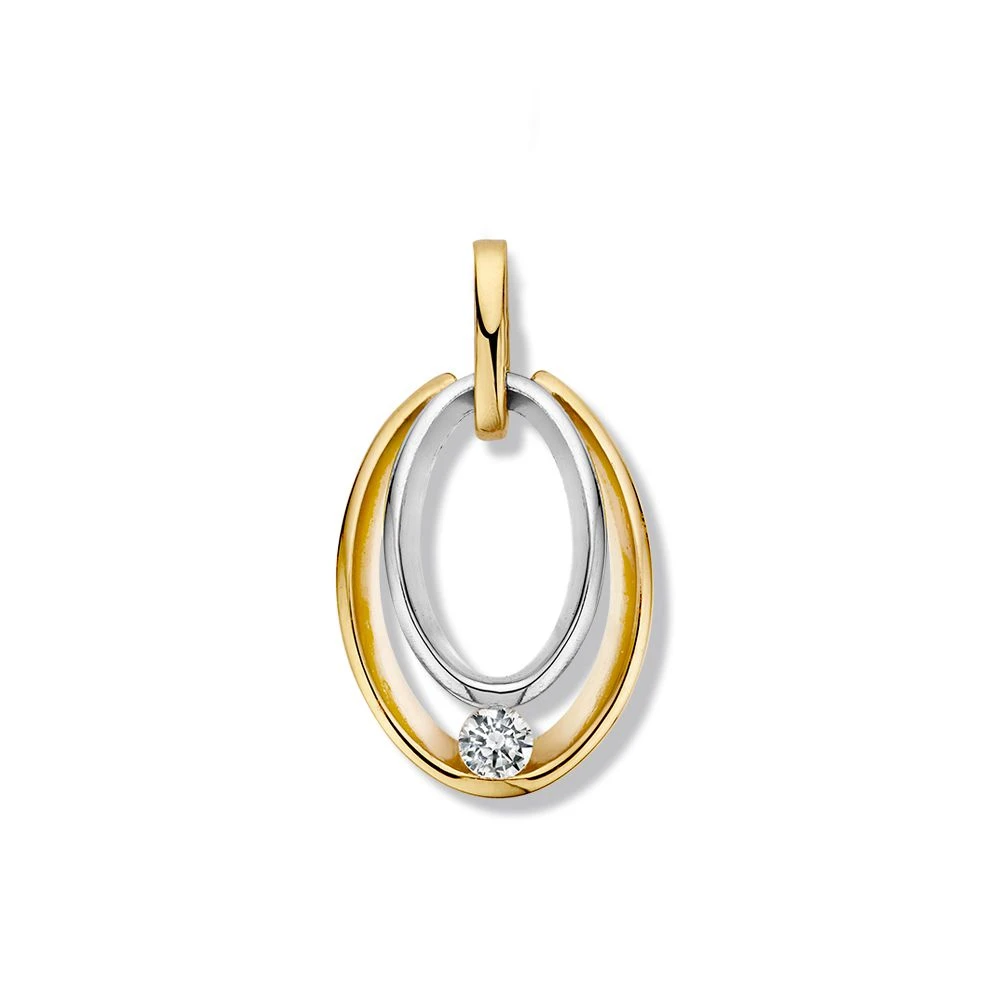 Hanger bicolor zirkonia