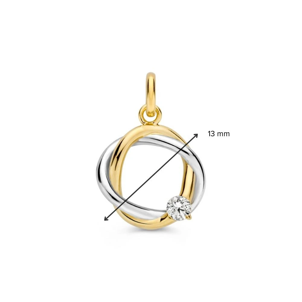 Hanger bicolor zirkonia