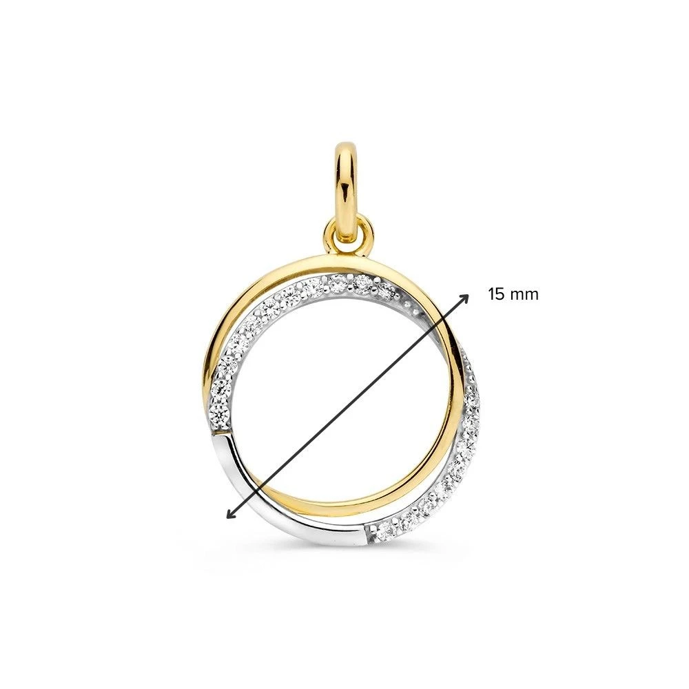 Hanger bicolor zirkonia