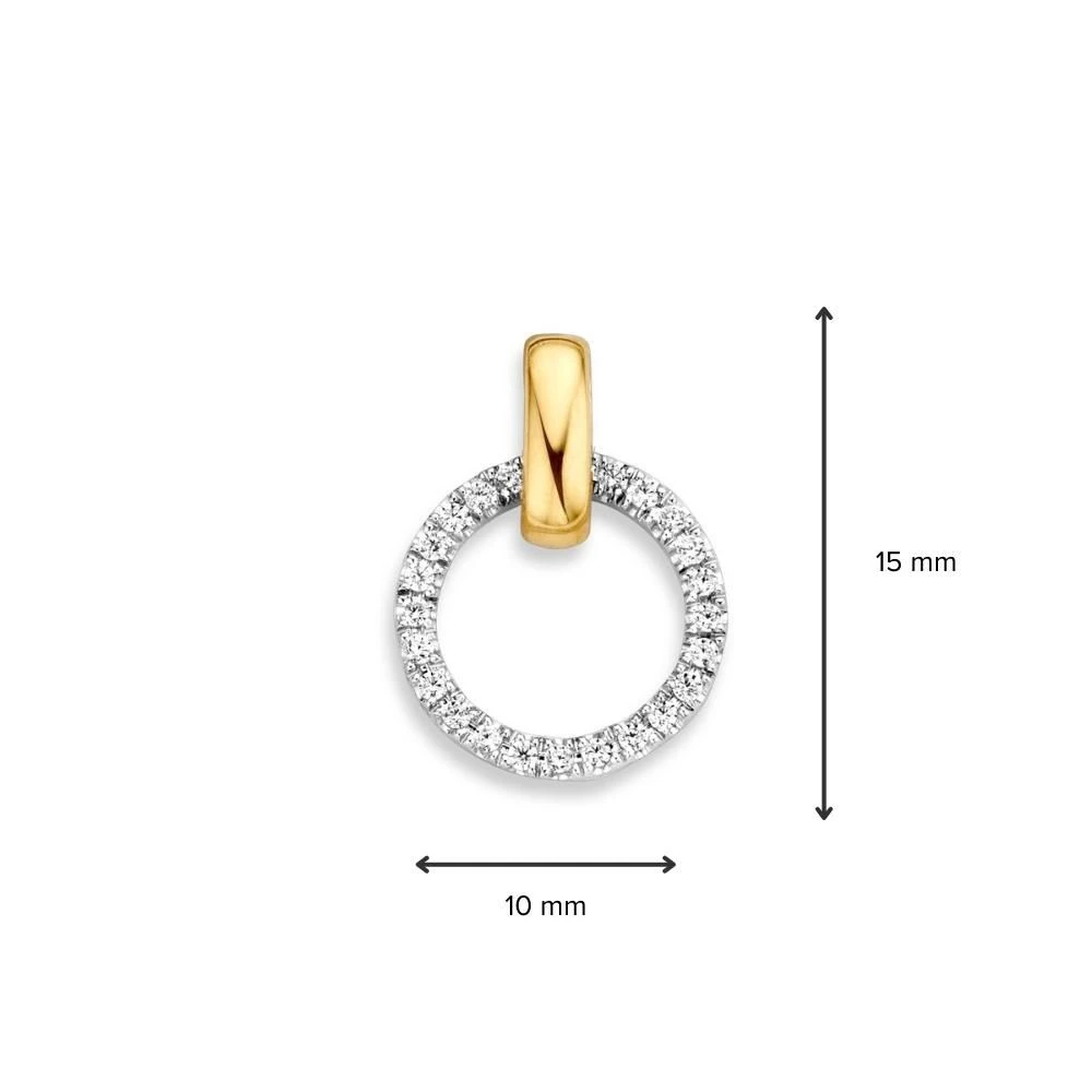 Hanger bicolor zirkonia