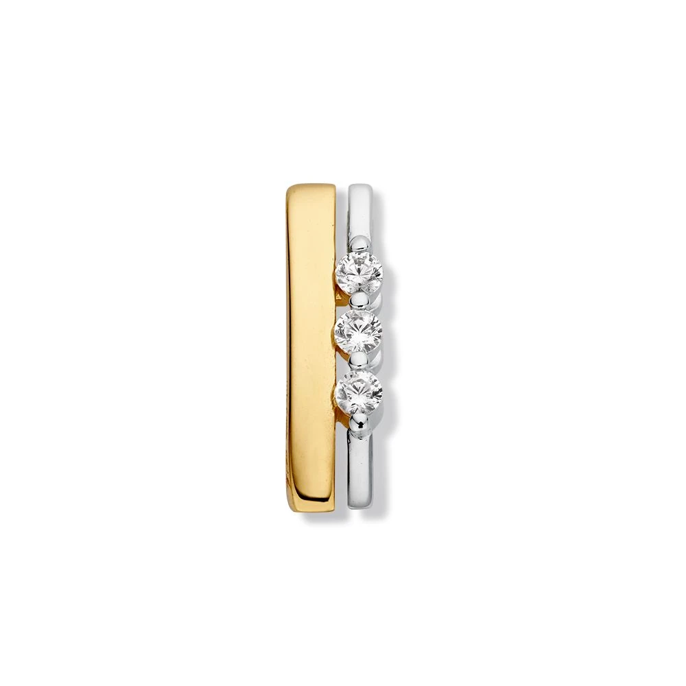 Hanger bicolor zirkonia