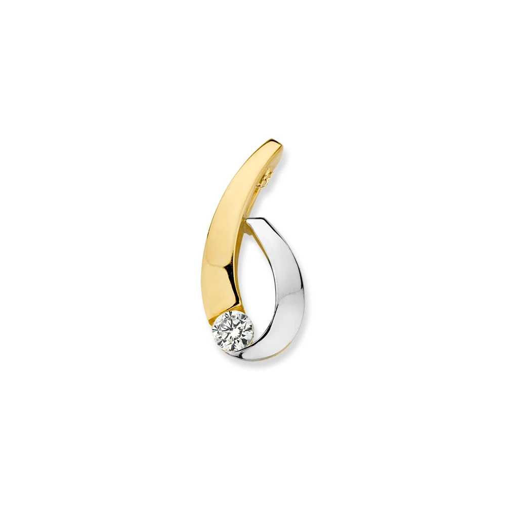 Hanger bicolor zirkonia