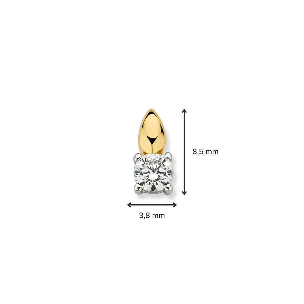 Hanger bicolor zirkonia