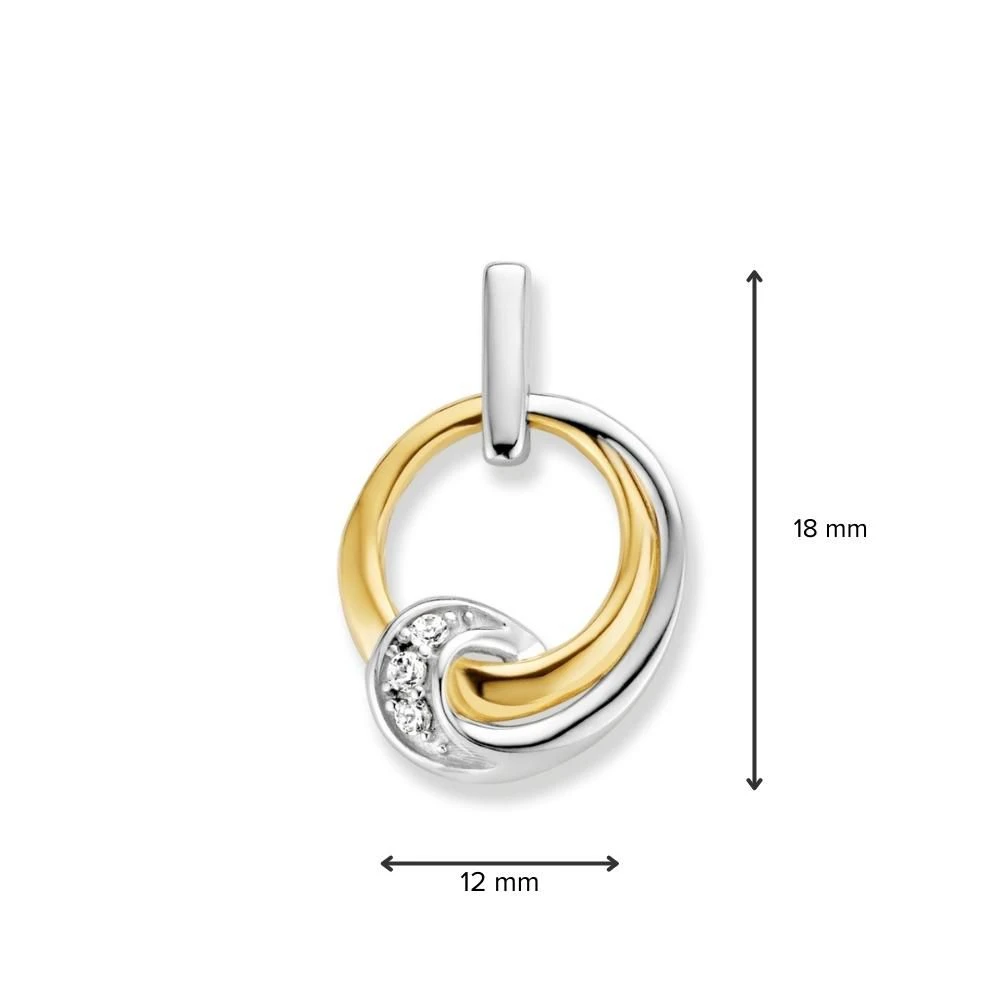 Hanger bicolor zirkonia