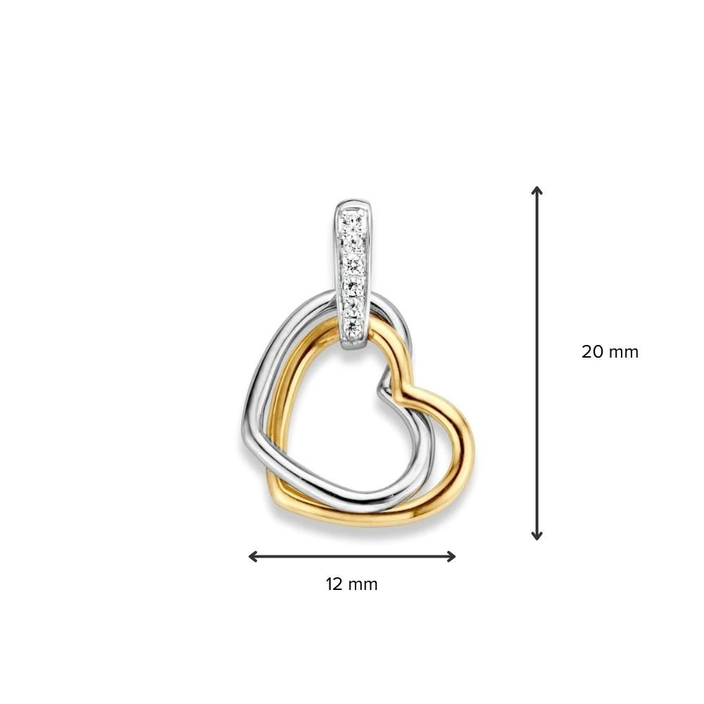 Hanger bicolor zirkonia