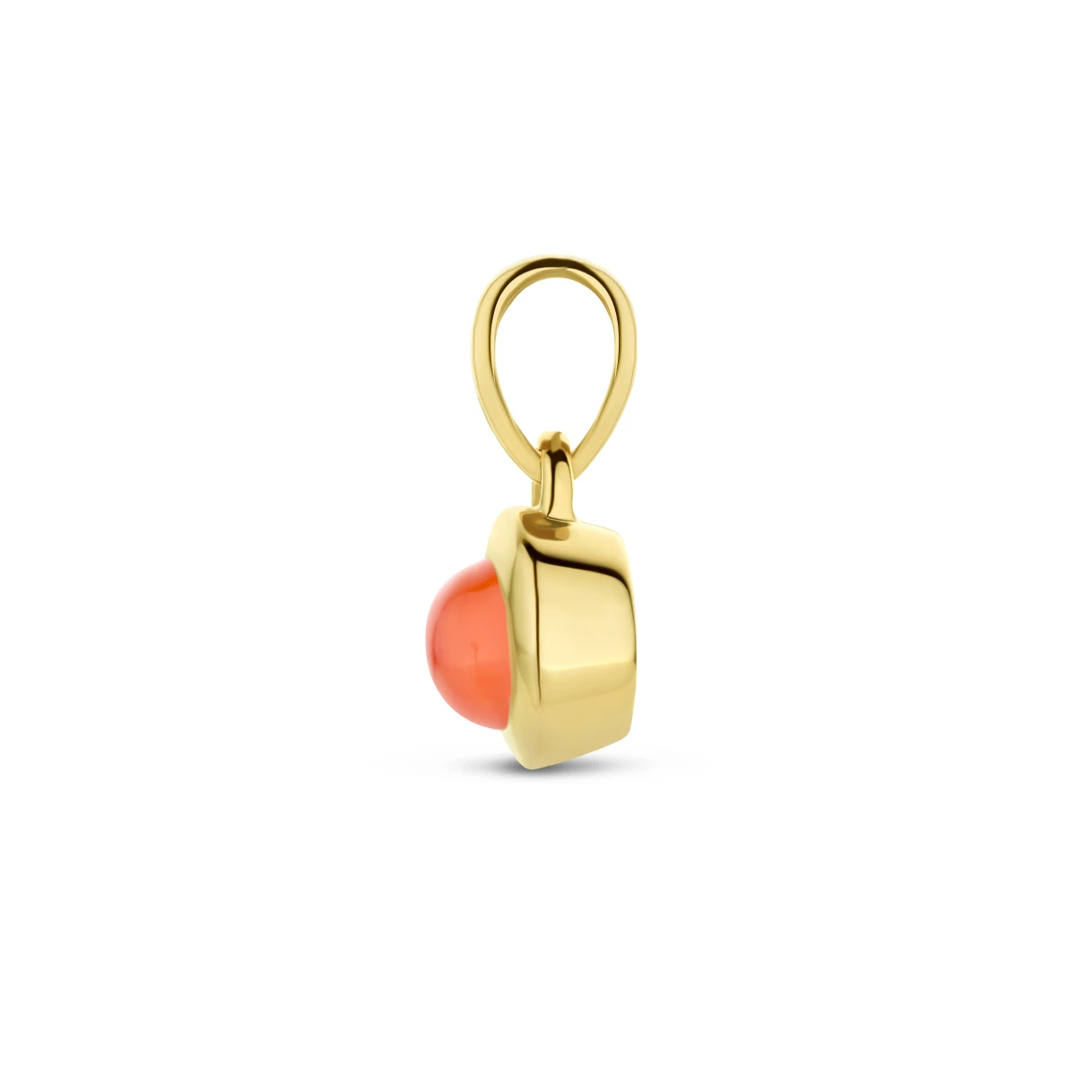 hanger carneool 14K geelgoud