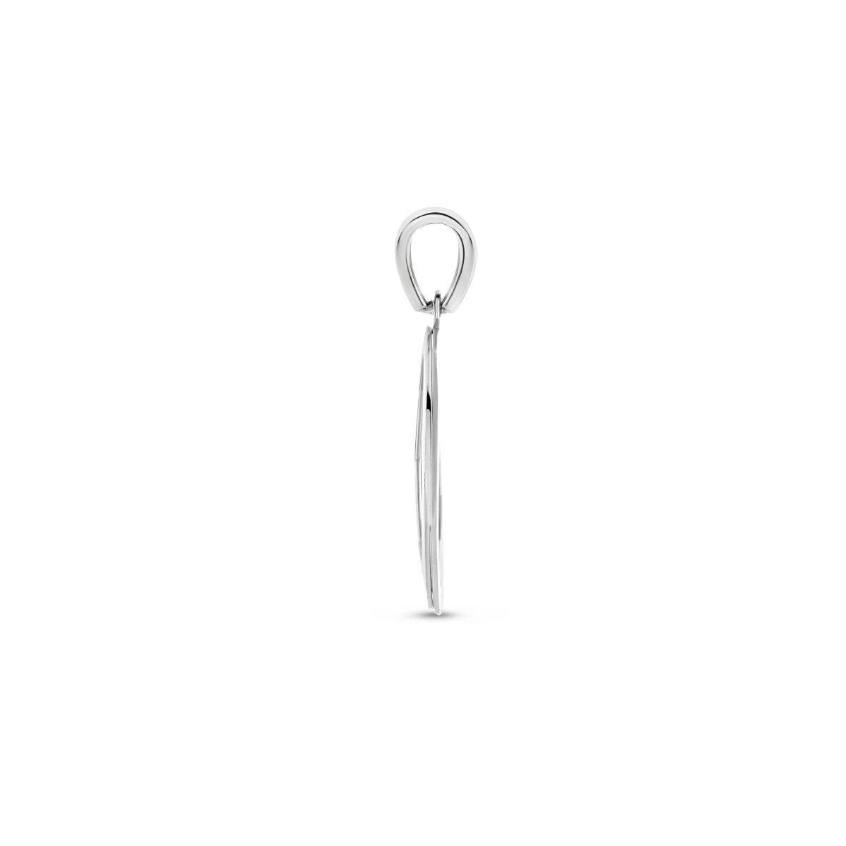 hanger cirkel hart, peace en infinity zilver gerhodineerd
