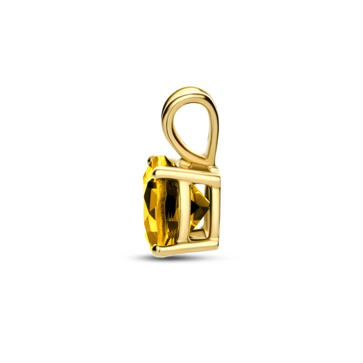 hanger citrien 14K geelgoud